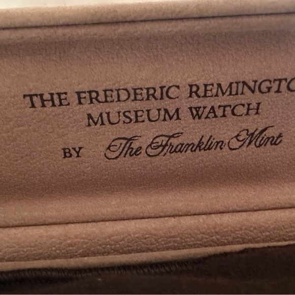 REMINGTON - 1989 Frederic Remington Watch Exclusively By The Franklin Mint. NEW - Picture 7 of 10